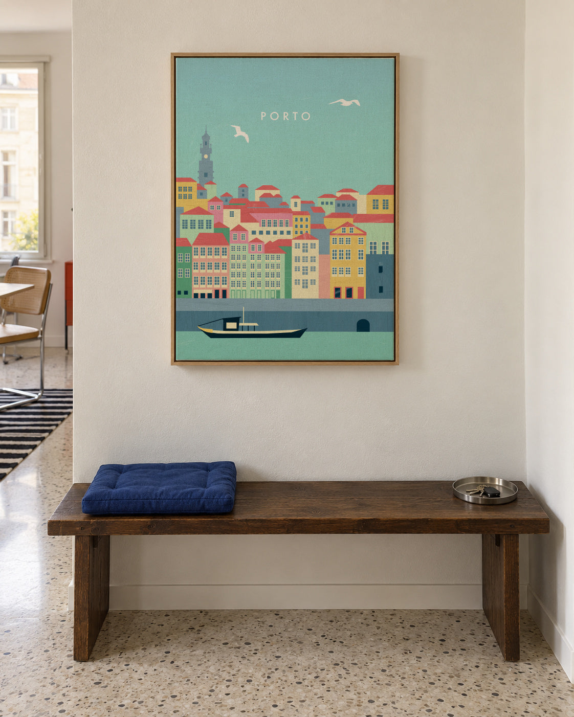 Porto - Framed canvas in an interior