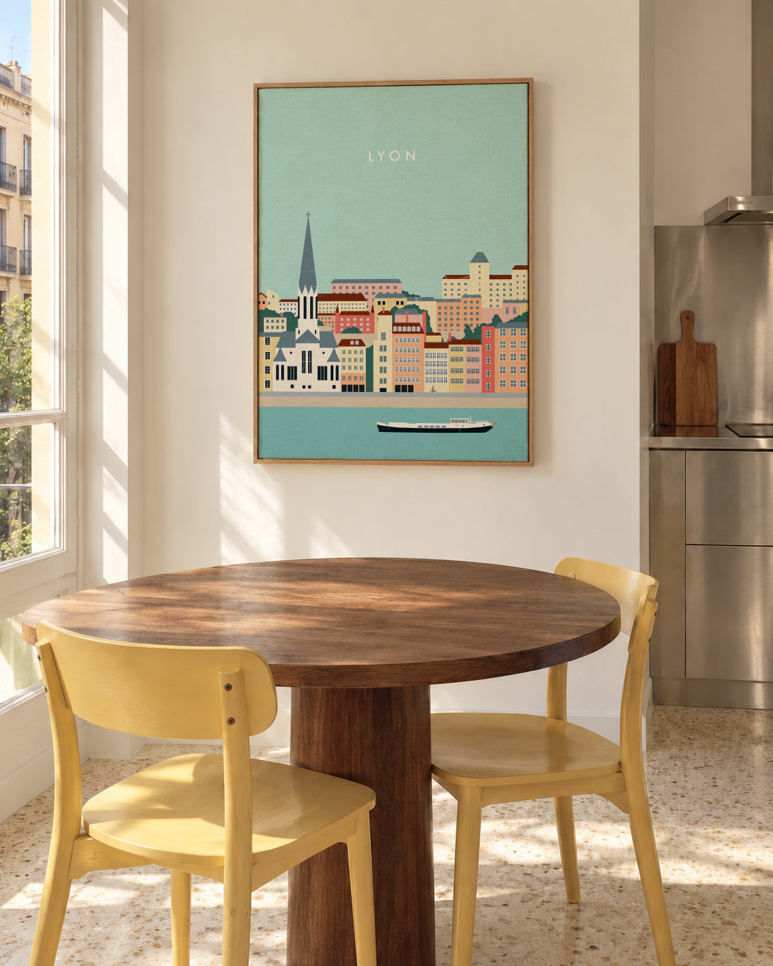 Lyon - Framed canvas in an interior
