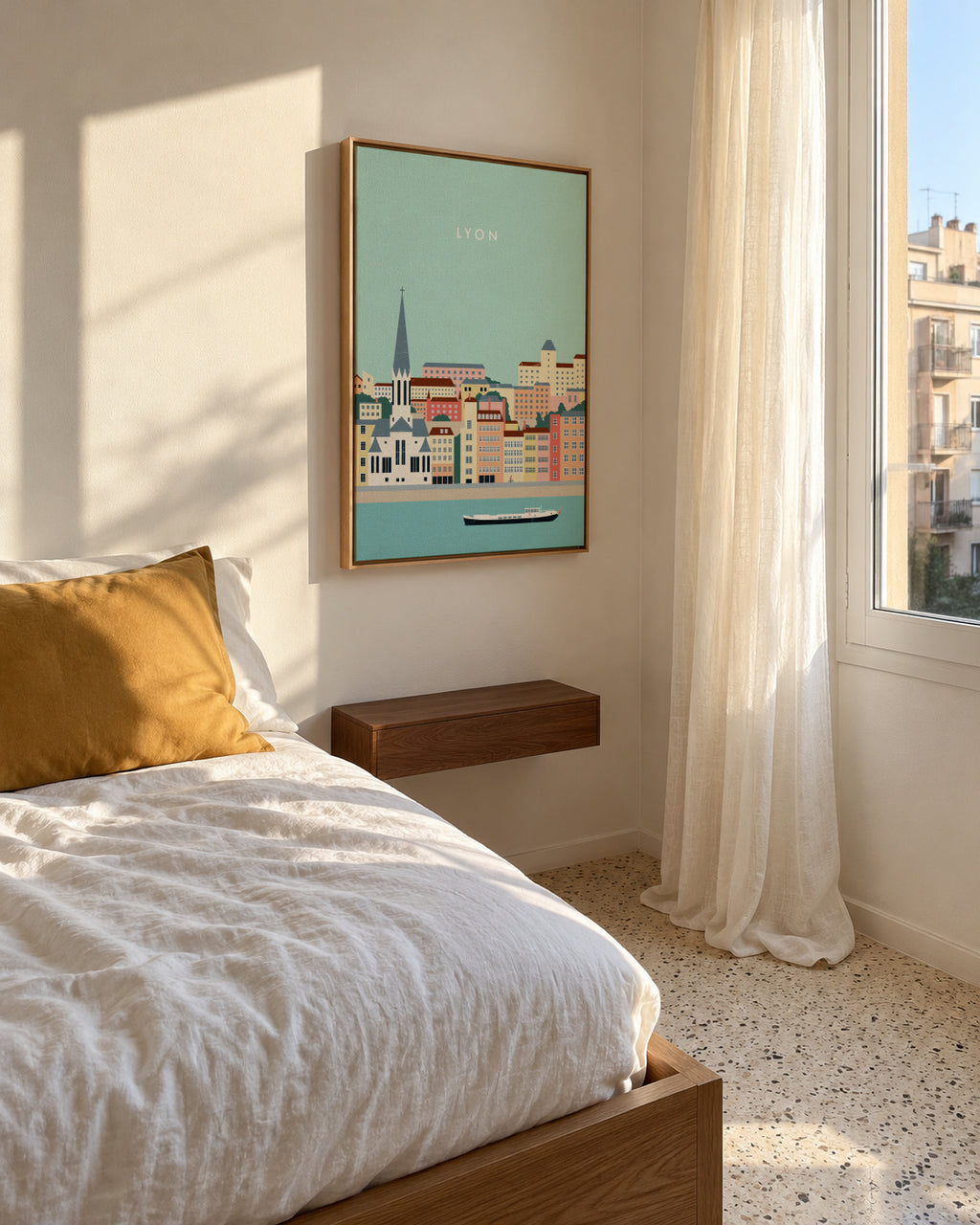 Lyon - Framed canvas in an interior