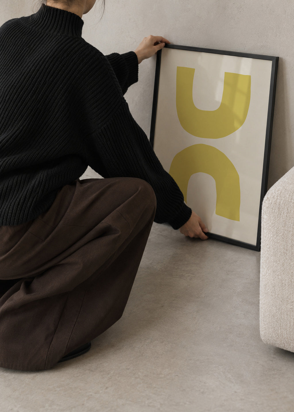 Abstract N4 - Framed poster in an interior
