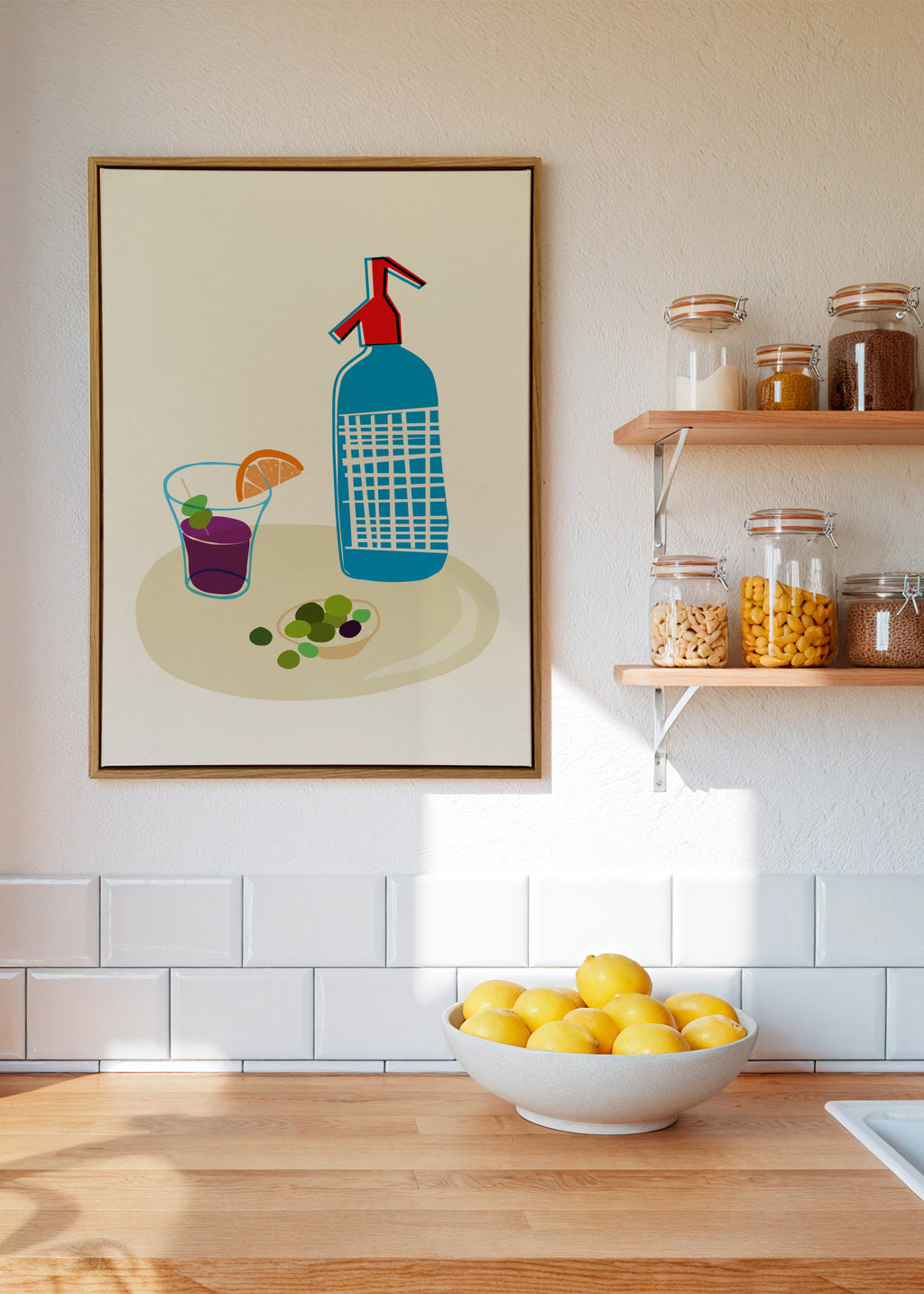 Vermouth - Framed canvas in an interior