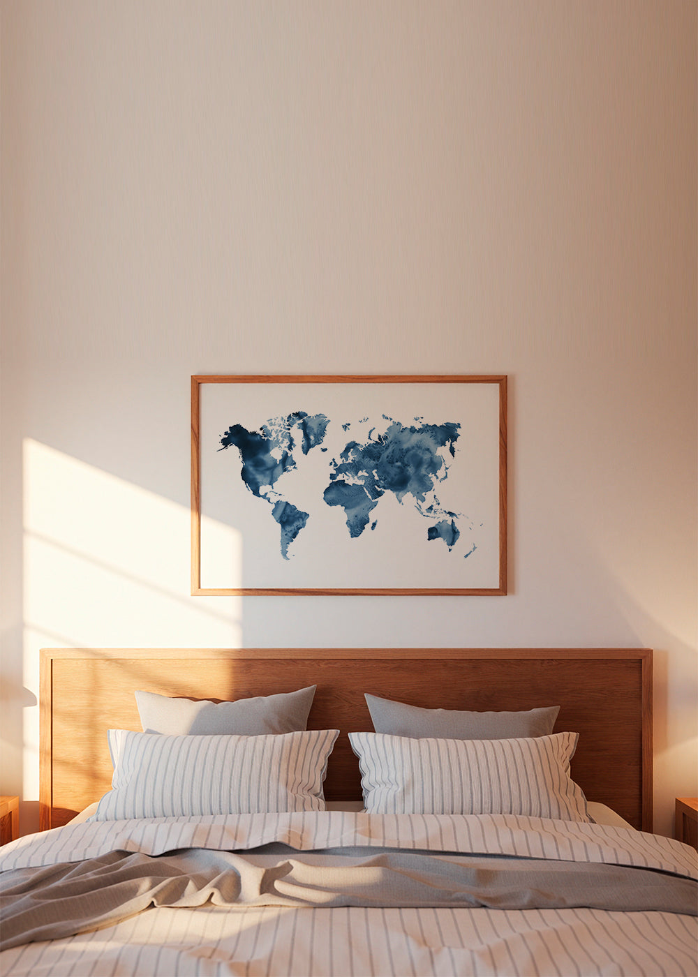 Indigo Blue World Map