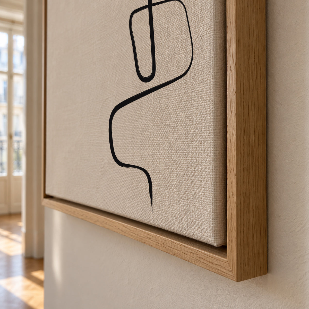 Ink Lines 3 - Framed canvas detail