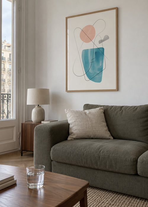 Abstract N 25 - Framed poster in an interior