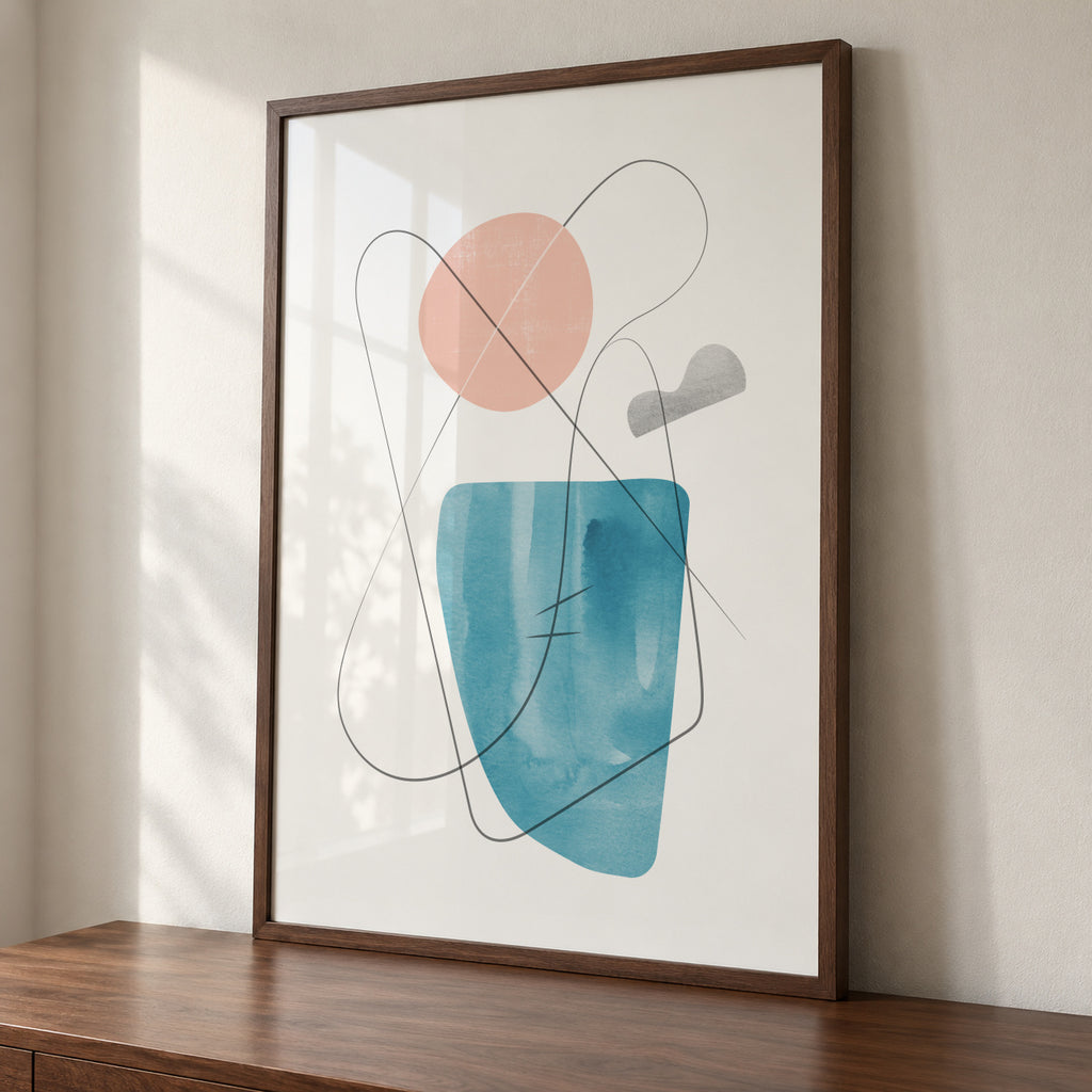 Abstract N 25 - Framed poster detail