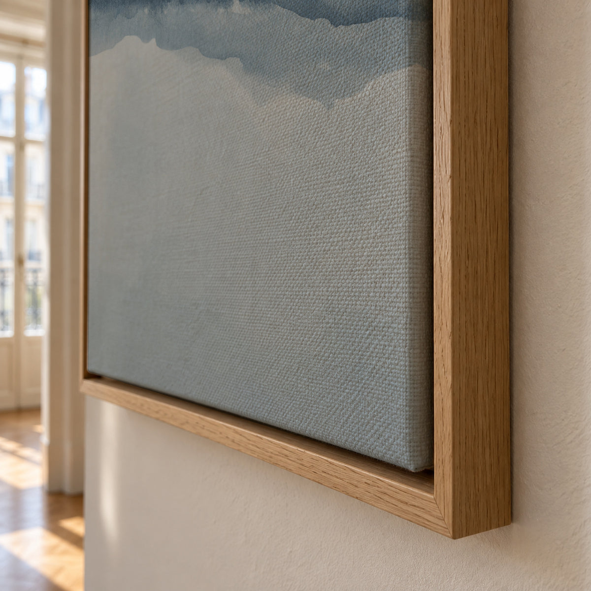 Watercolor Landscape N 12 - Framed canvas detail