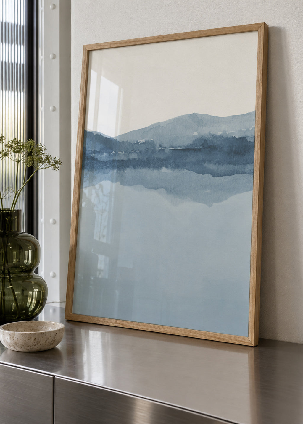 Watercolor Landscape N 12 - Framed poster in an interior