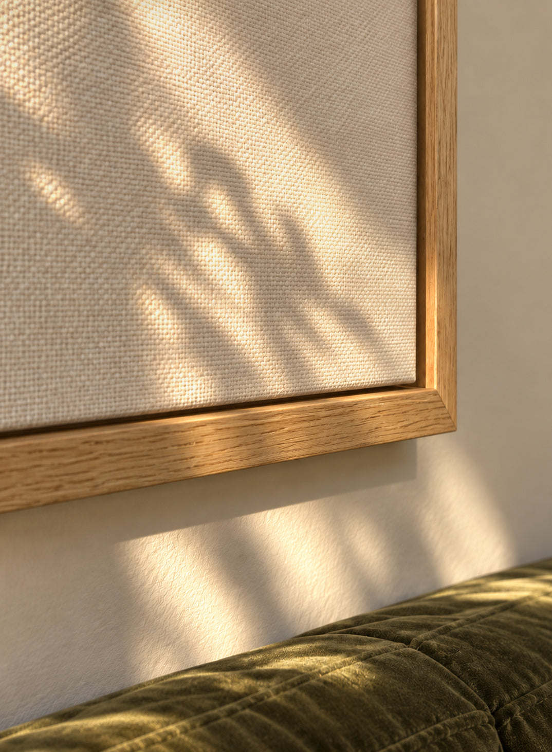 Watercolor abstraction N 17 - Framed canvas detail