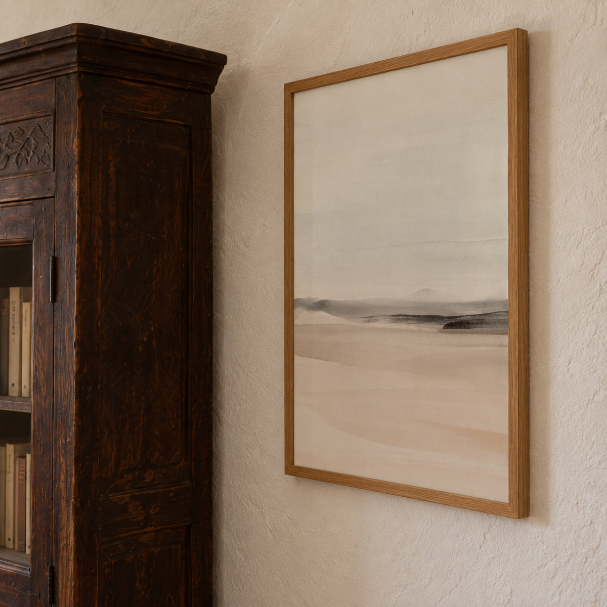 Watercolor Landscape N 19 - Framed poster detail