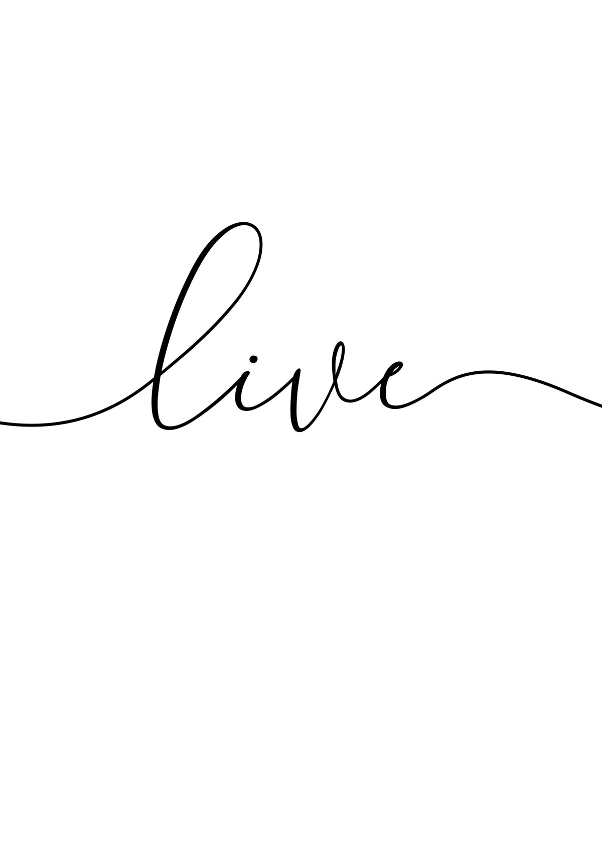Live - Unframed art print
