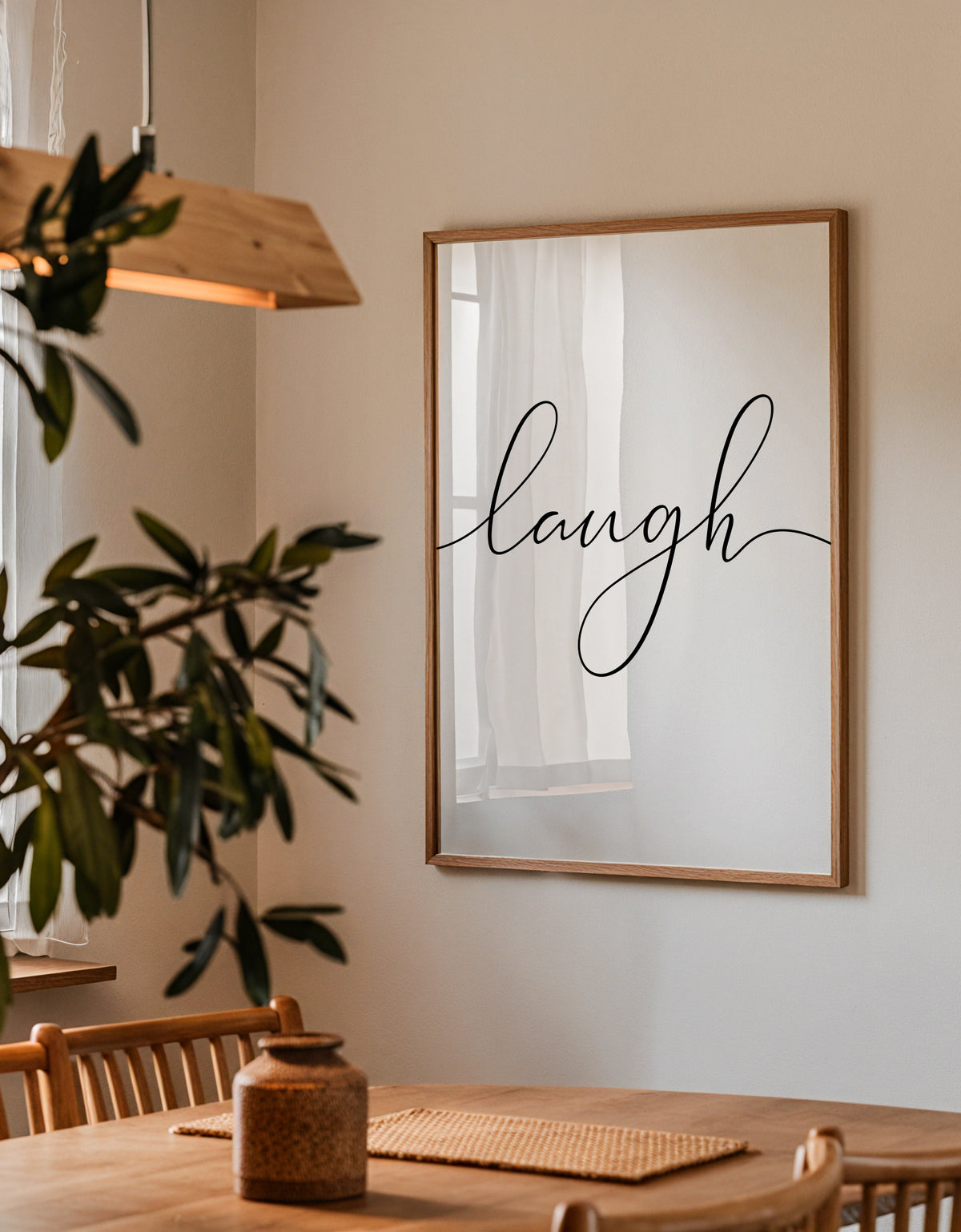 Laugh - Framed poster detail