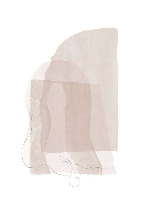 Abstract N 37 - Neutral Colors - Unframed art print