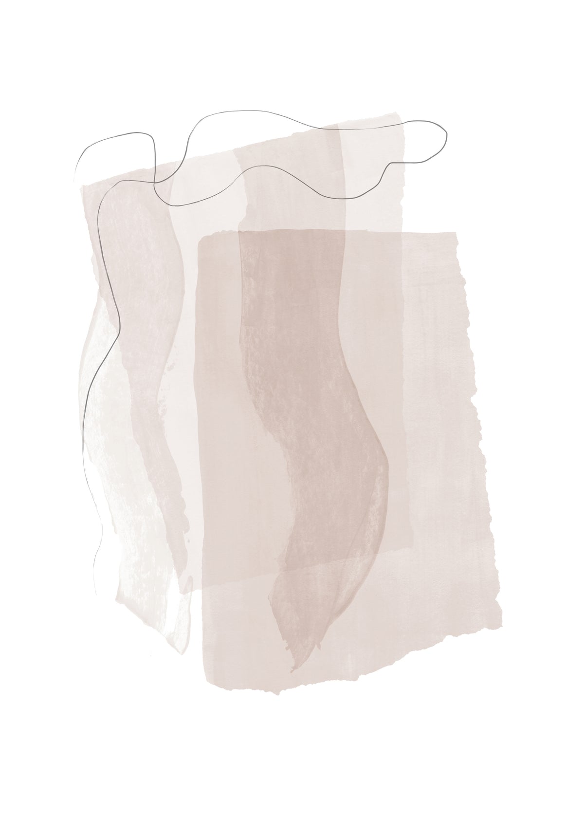 Abstract N 38 - Neutral Colors - Unframed art print