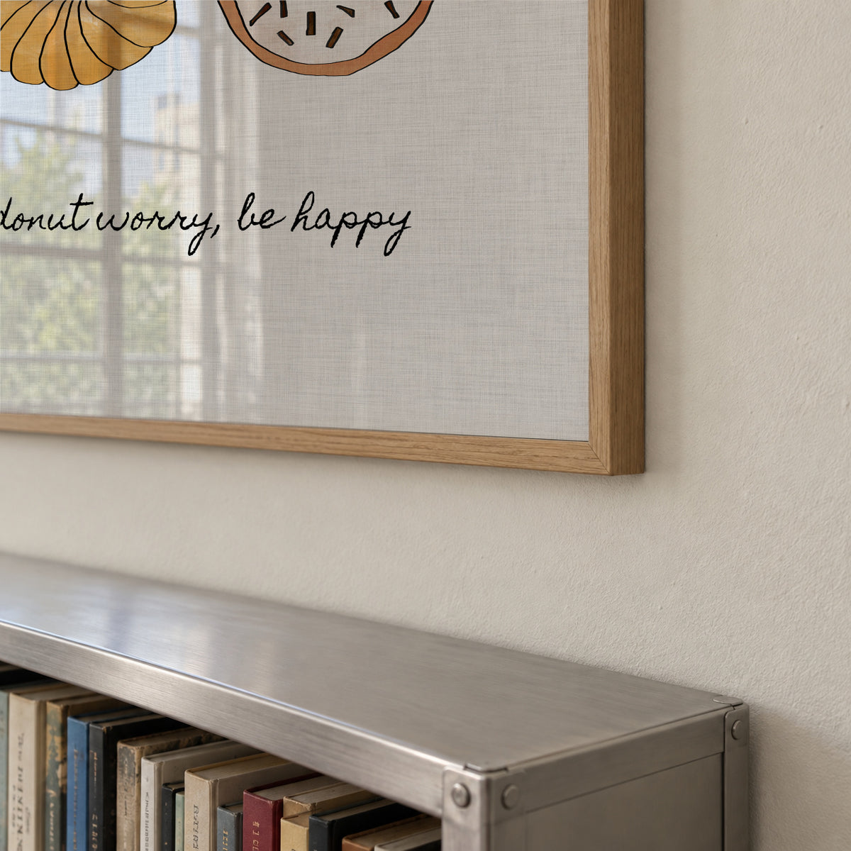 Donut worry. Be happy - Framed poster detail