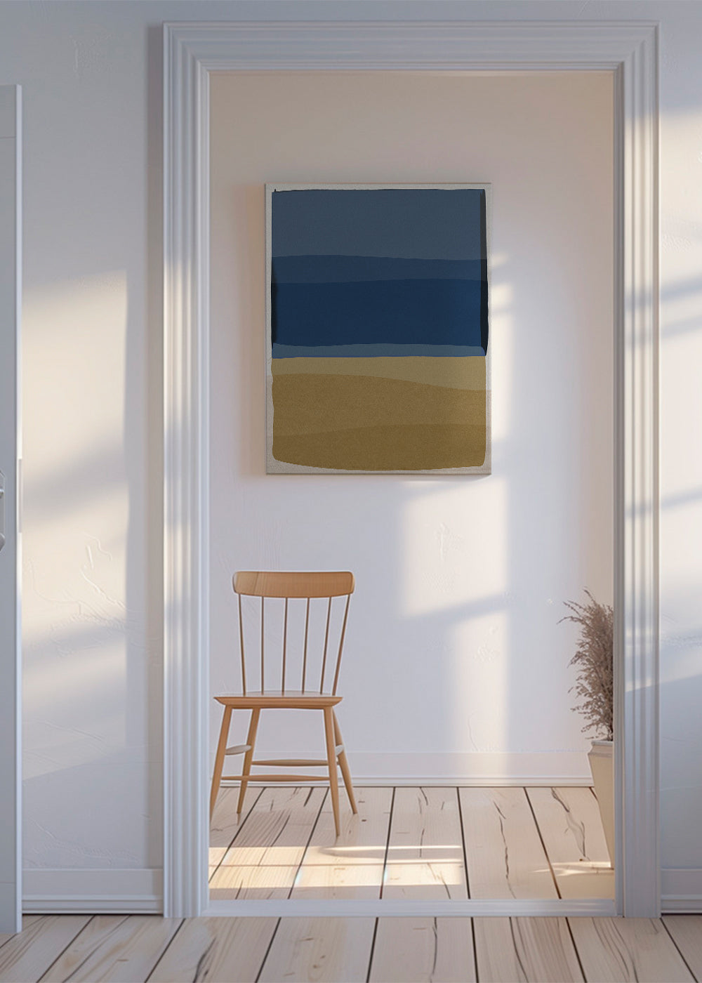 Modern Blue and Yellow