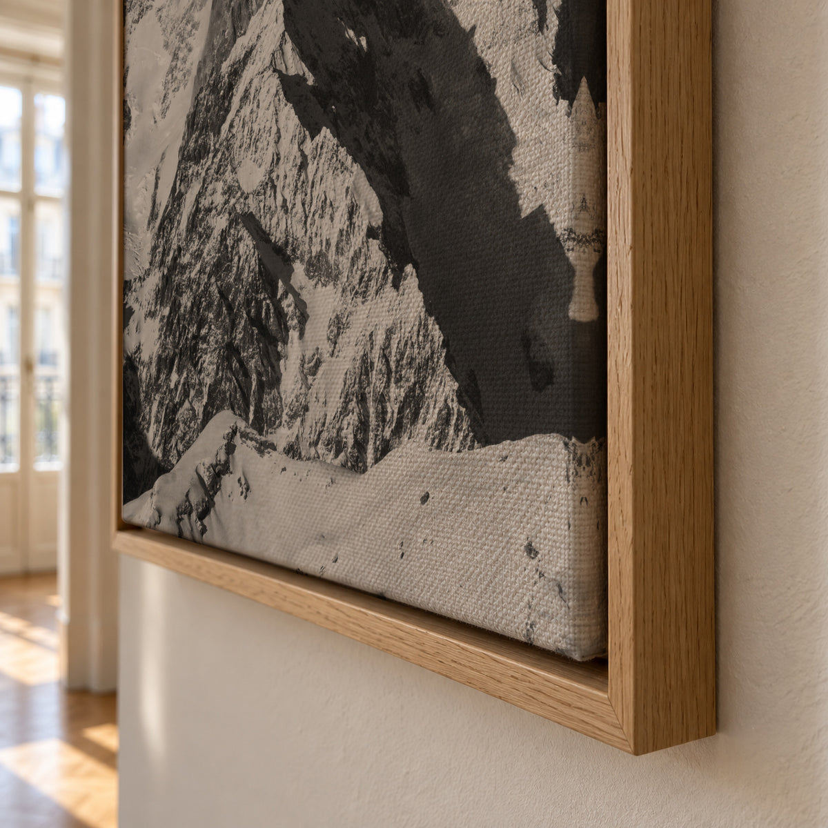 Mont Blanc 2 - Framed canvas detail