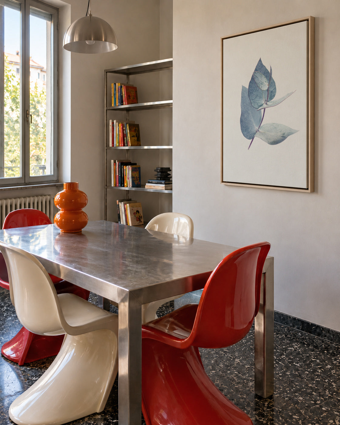 Eucalyptus I - Framed canvas in an interior
