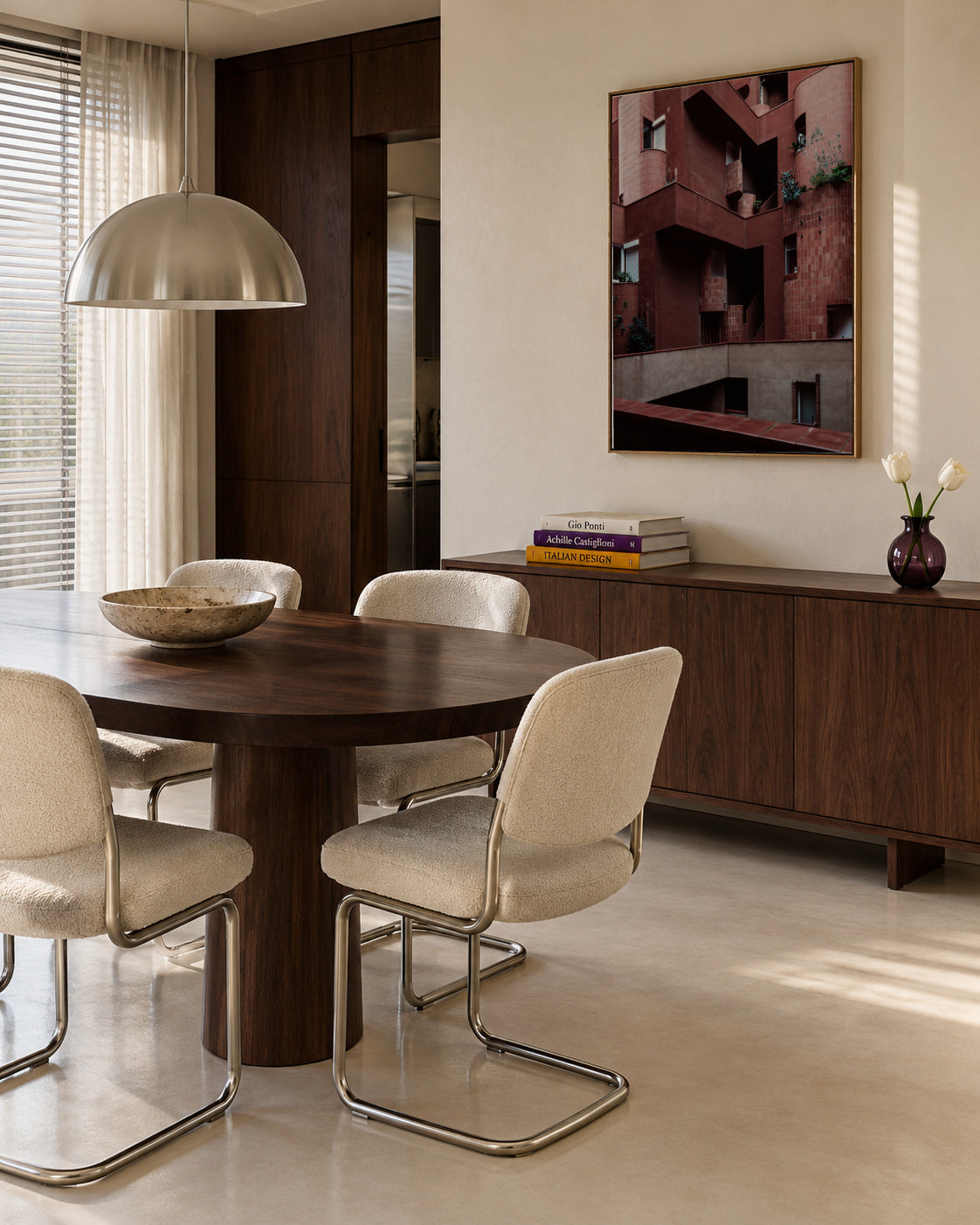 Walen Red - Framed canvas in an interior