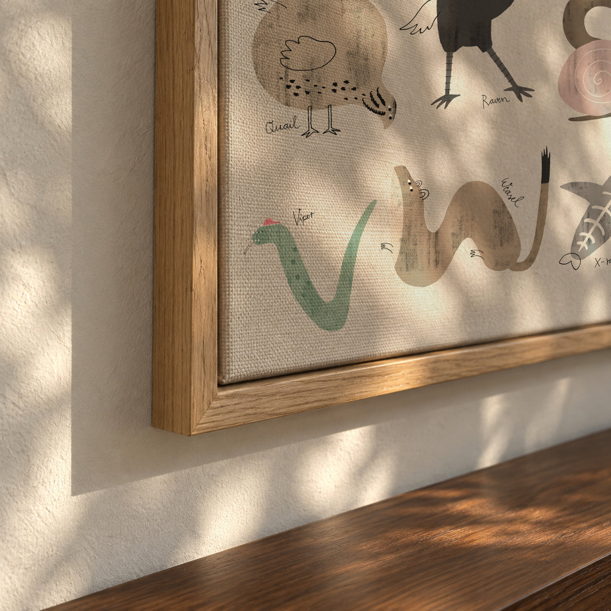 ABC Kids Komplett English - Framed canvas detail