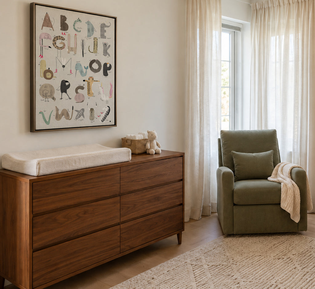 ABC Kids Komplett English - Framed canvas in an interior