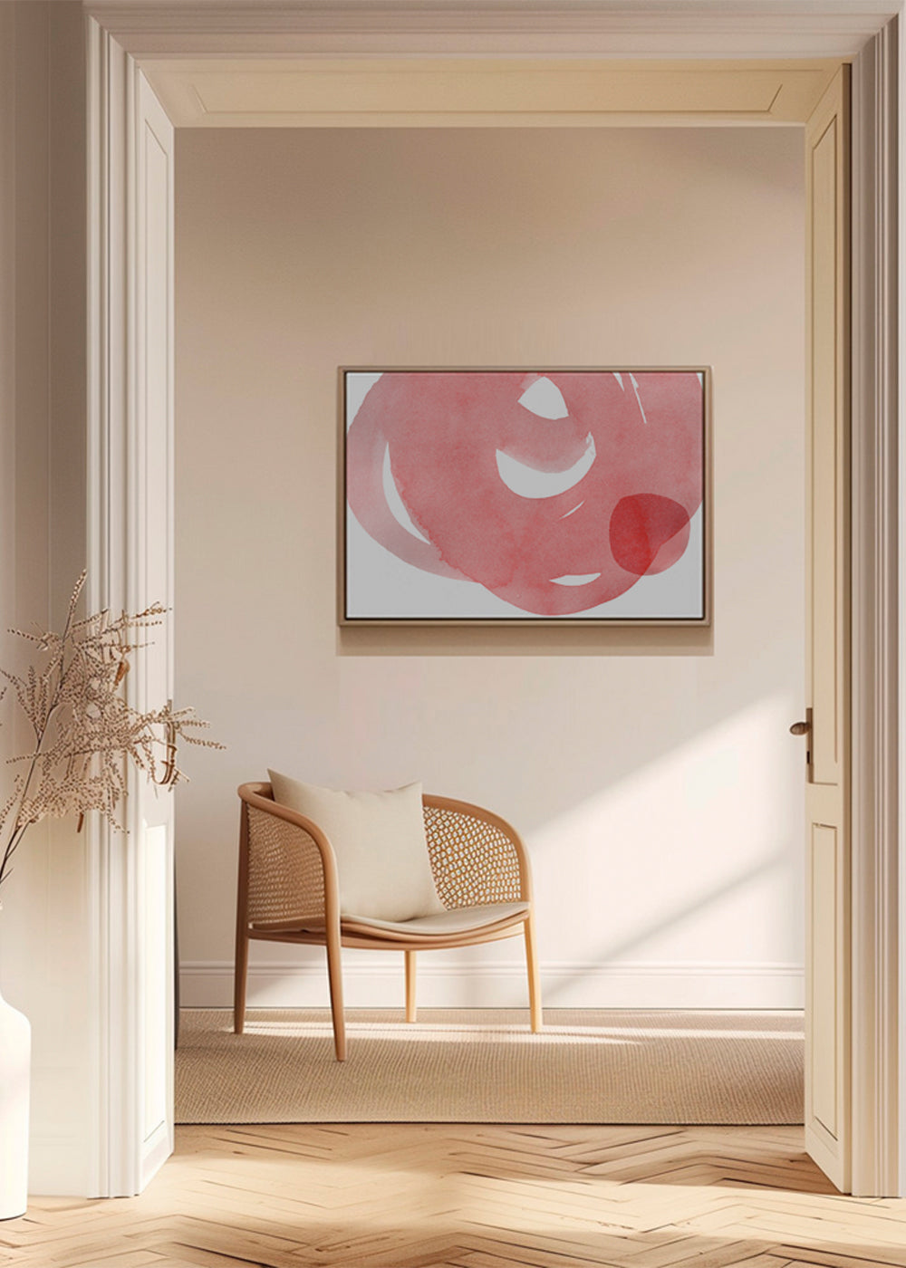 Minimal pink abstract 07
