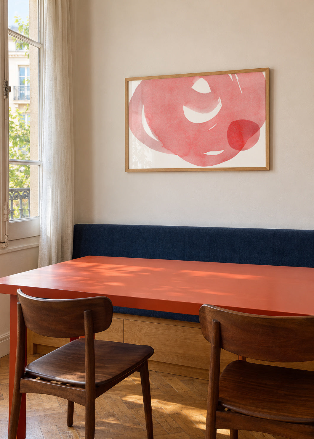 Minimal pink abstract 07 - Poster en ambiente