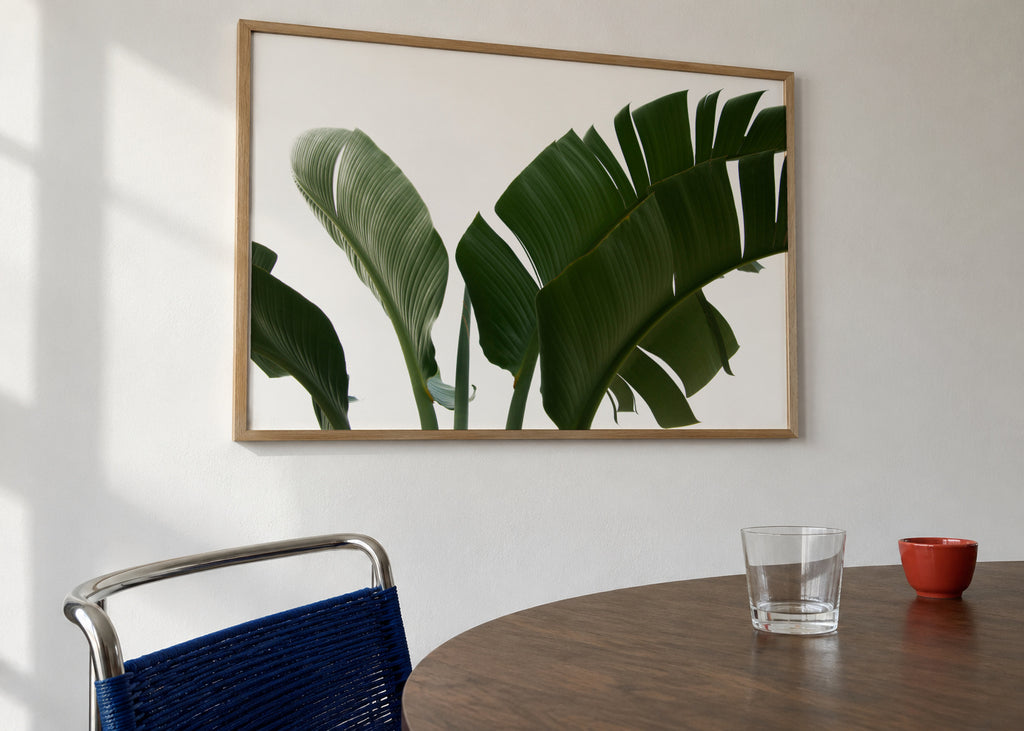 Travellers Palm Leaves 06 - Framed poster in an interior