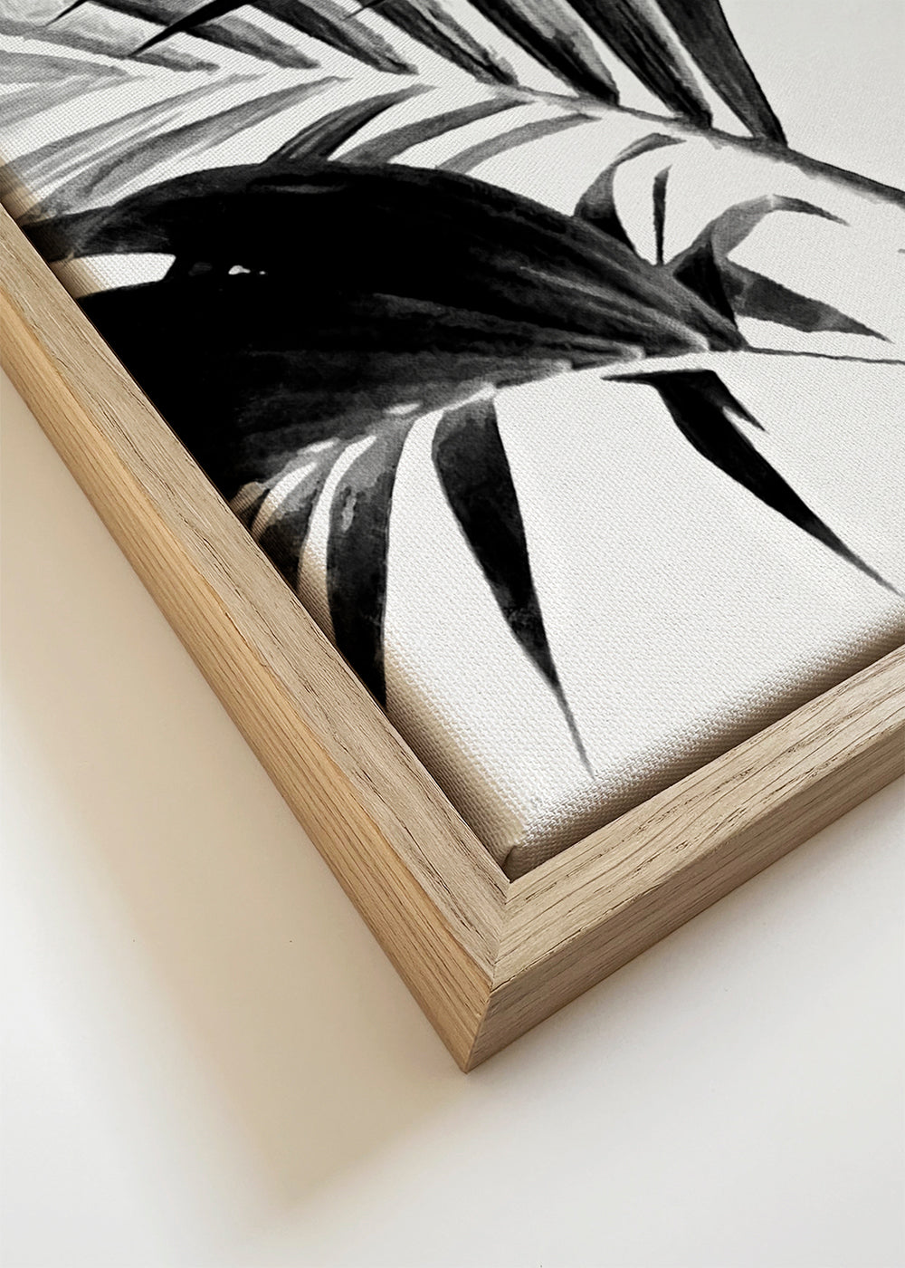 Palm Leaves Black and White 02