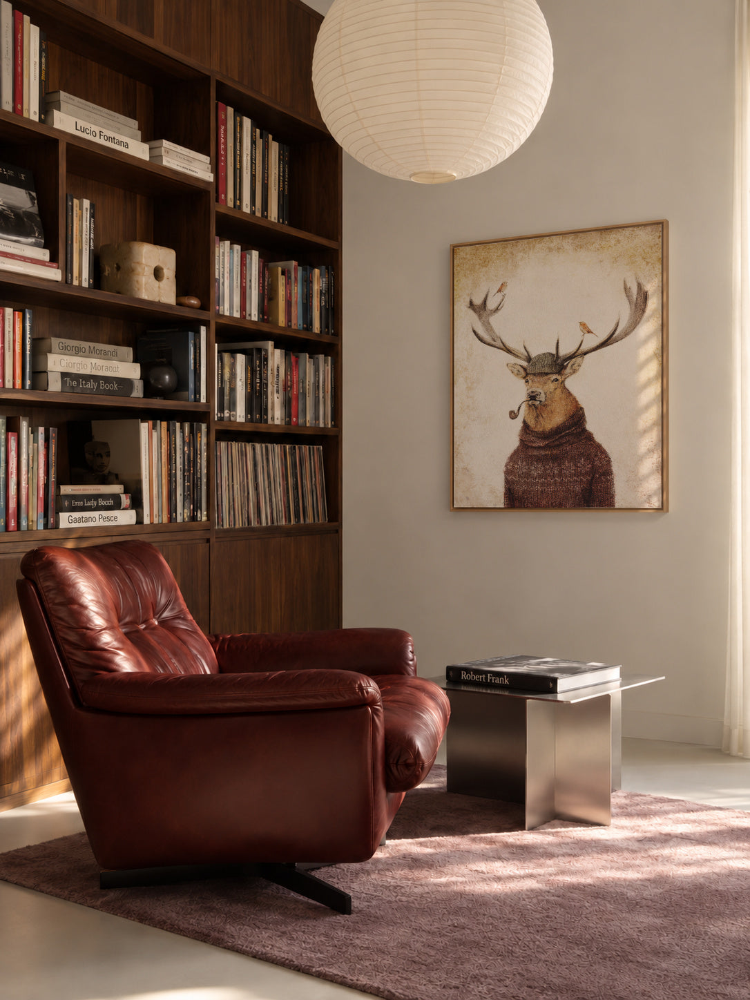 Thinking Wild - Framed canvas in an interior