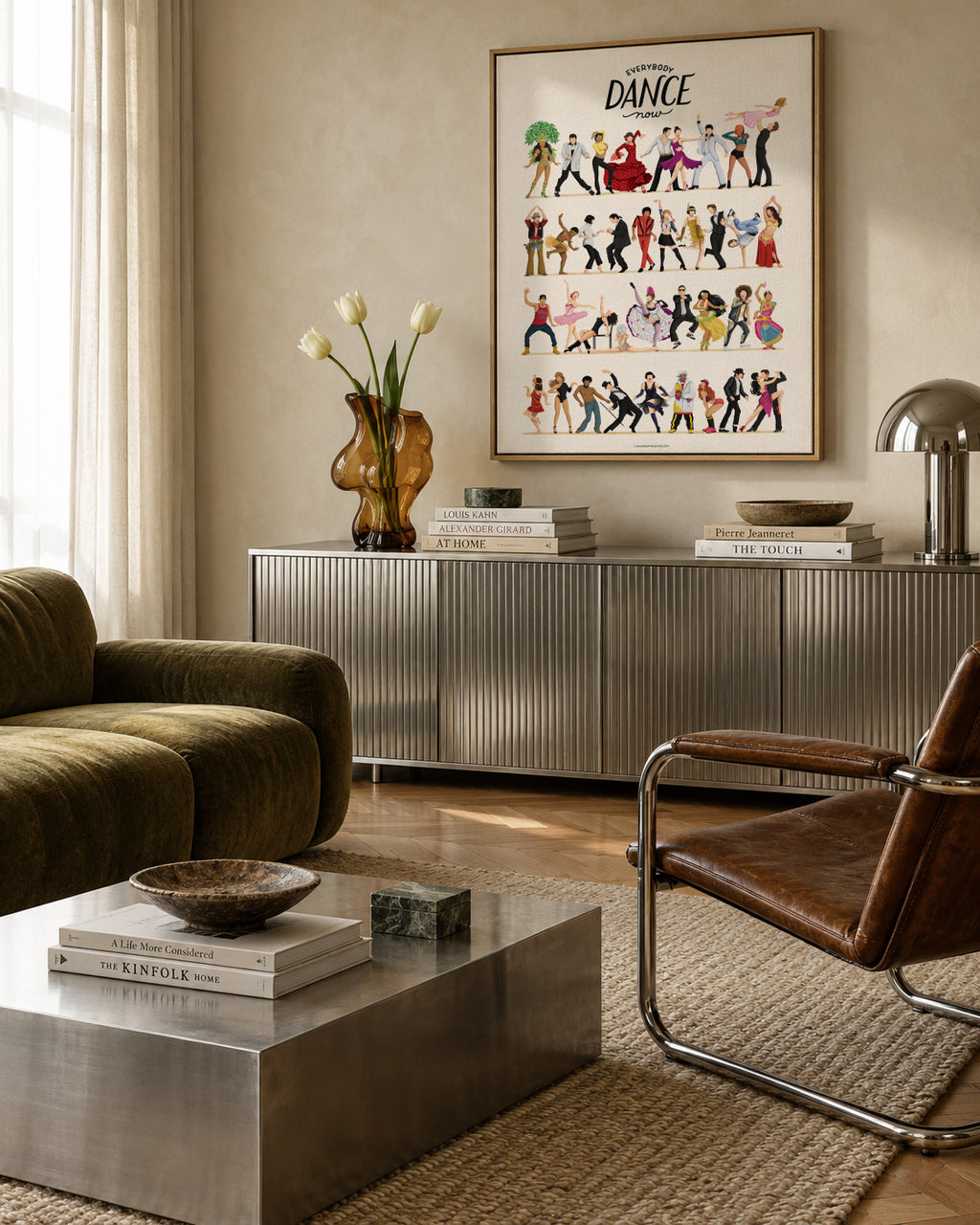 Everybody Dance Now - Framed canvas in an interior