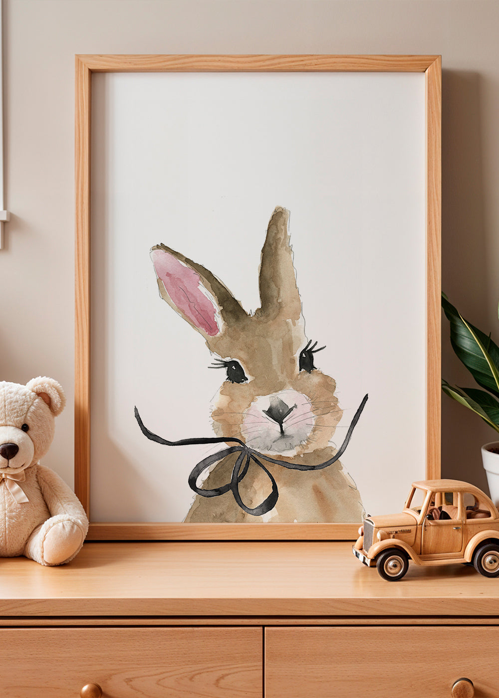 Bunny with bow
