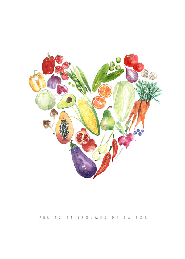 Veggie heart