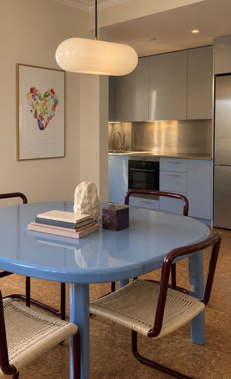 Veggie heart - Framed poster in an interior