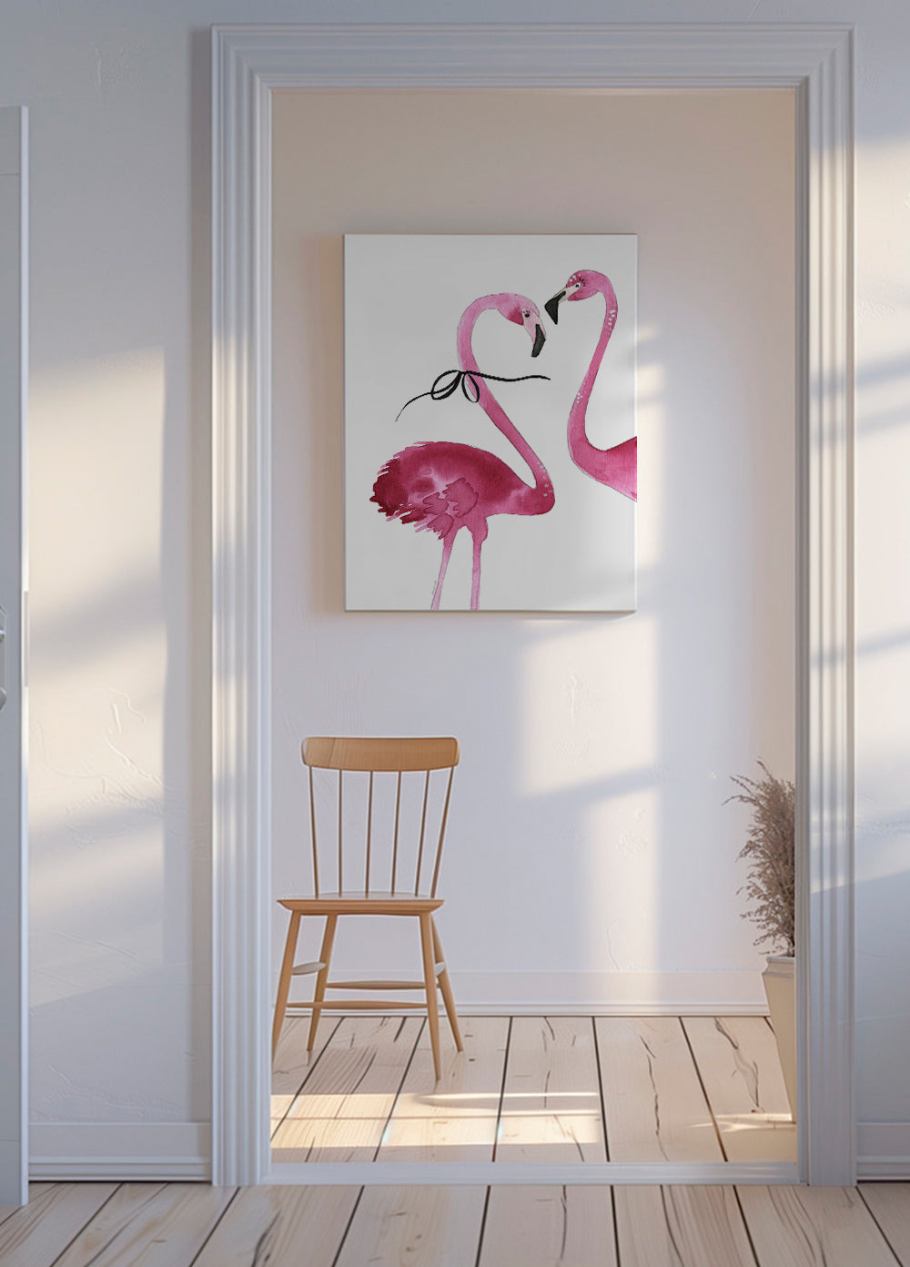Flamingo couple cropped