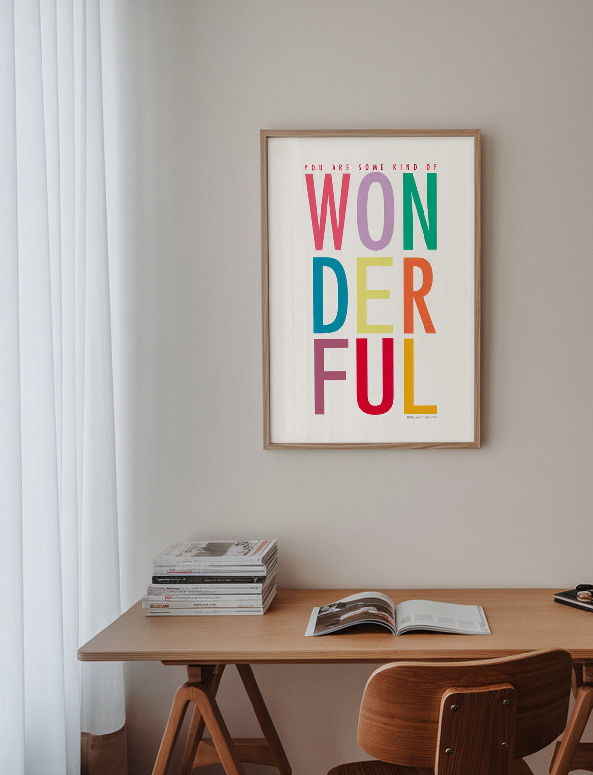 Some kind of wonderful - Framed poster in an interior