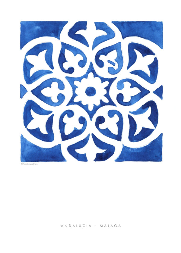 Tile Malaga blue