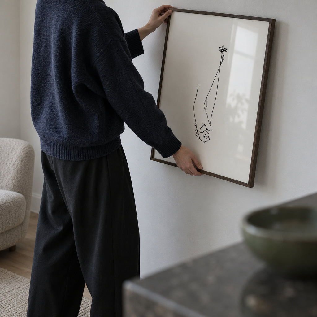 Always together - Framed poster in an interior