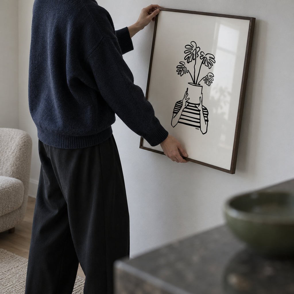 Mood plants - Framed poster in an interior