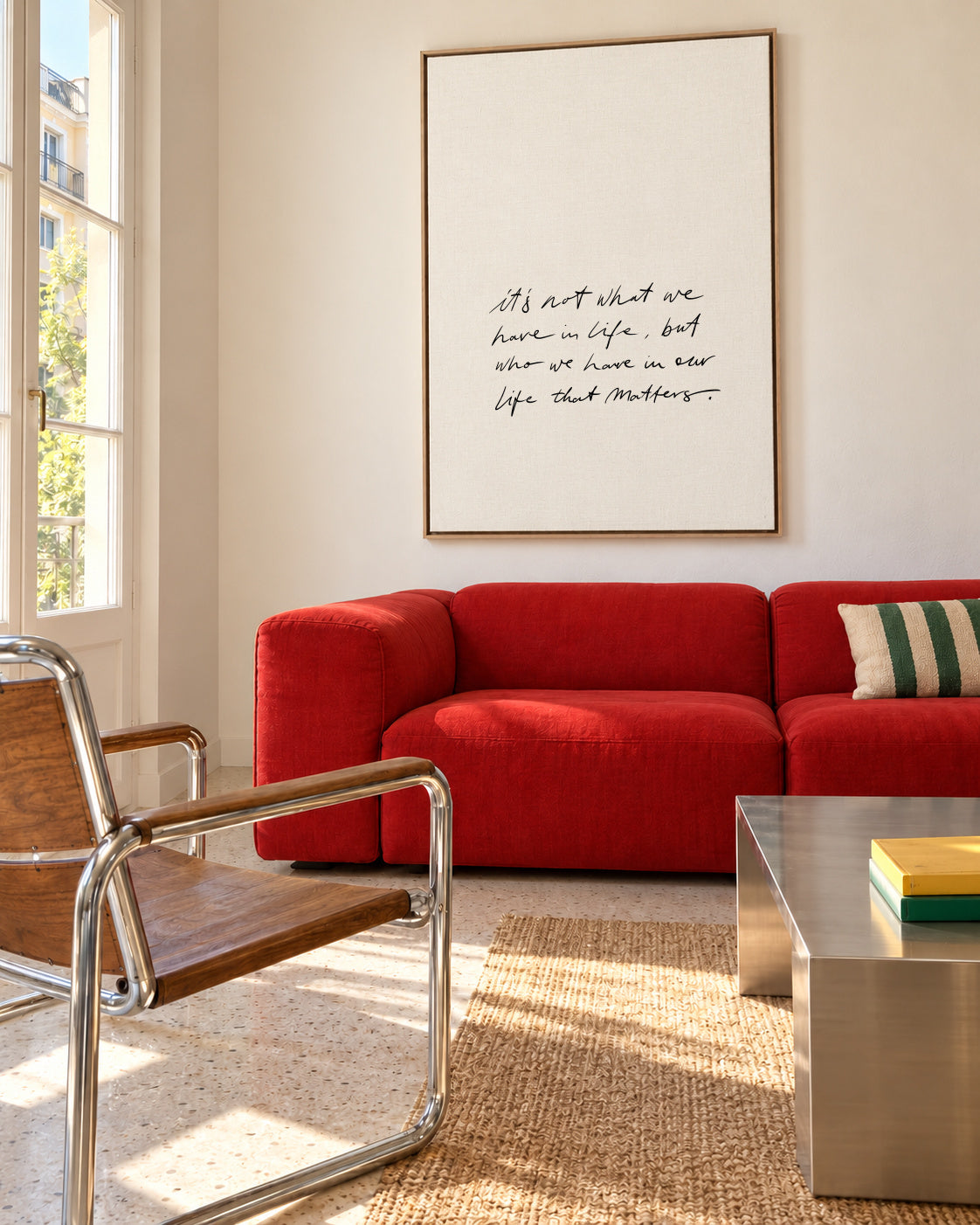 Matters - Framed canvas in an interior