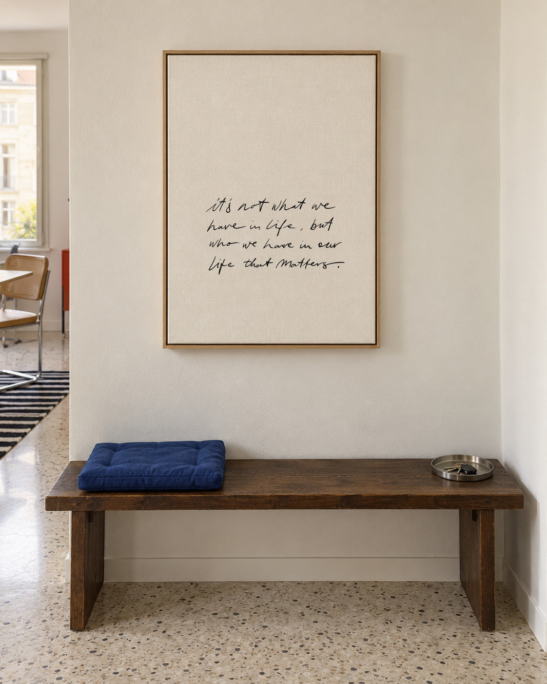 Matters - Framed canvas in an interior