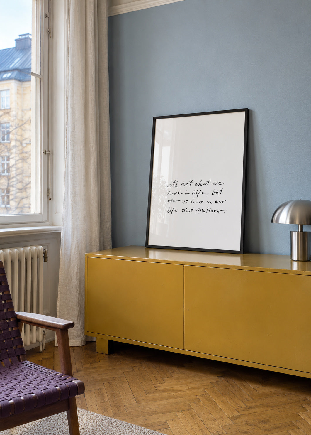 Matters - Framed poster in an interior