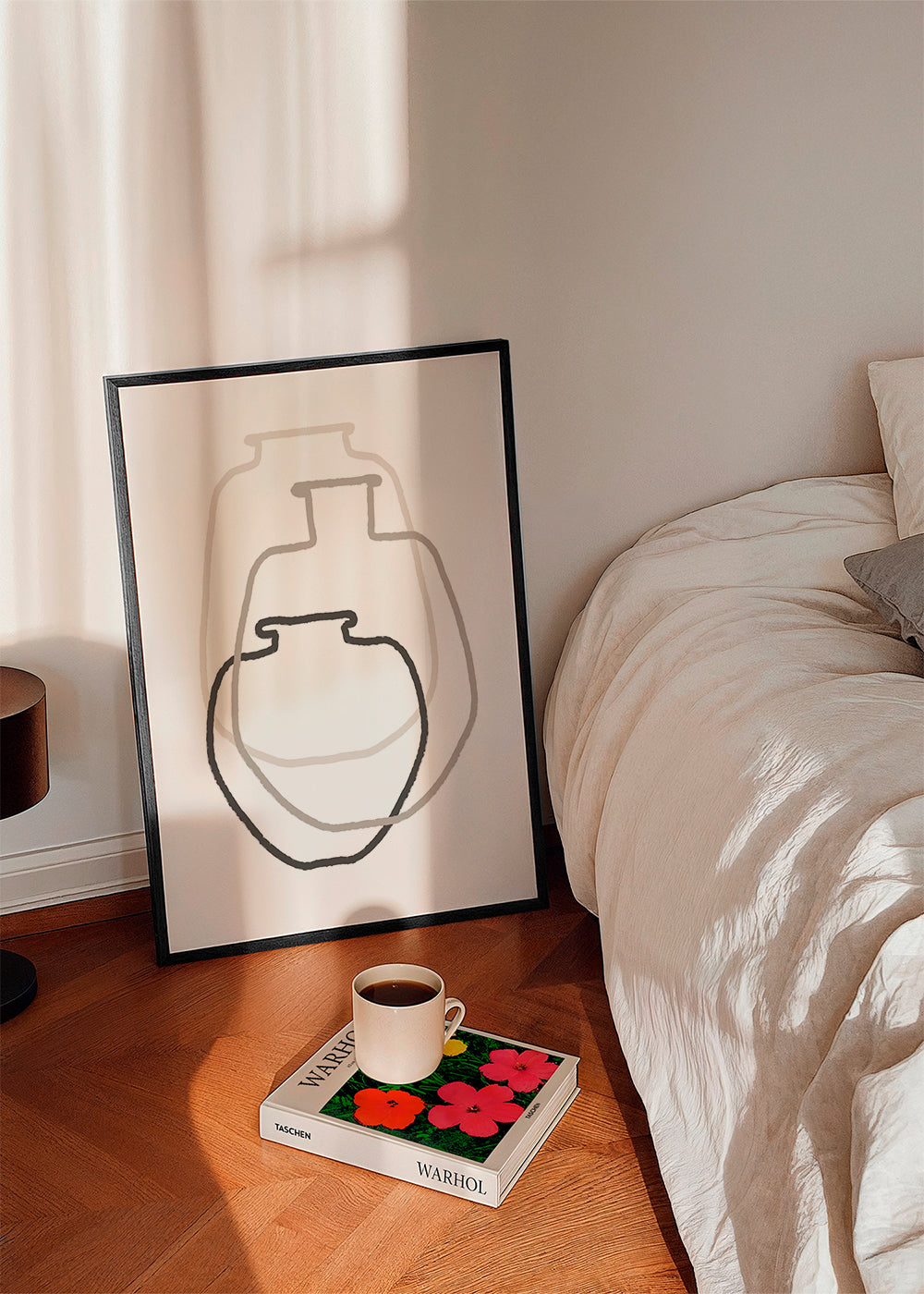 Abstract Vases Black