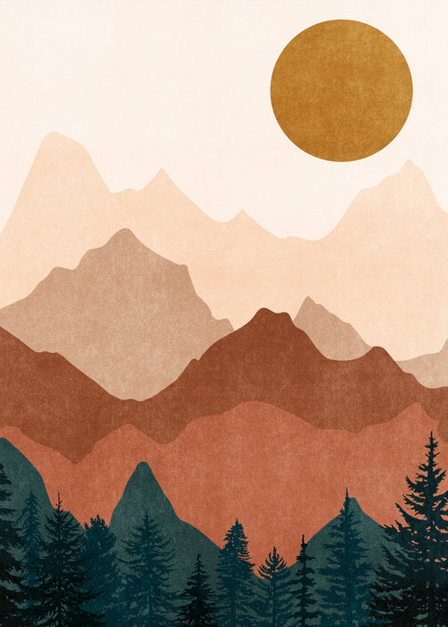 Sunset Peaks 2 - Obra sin marco