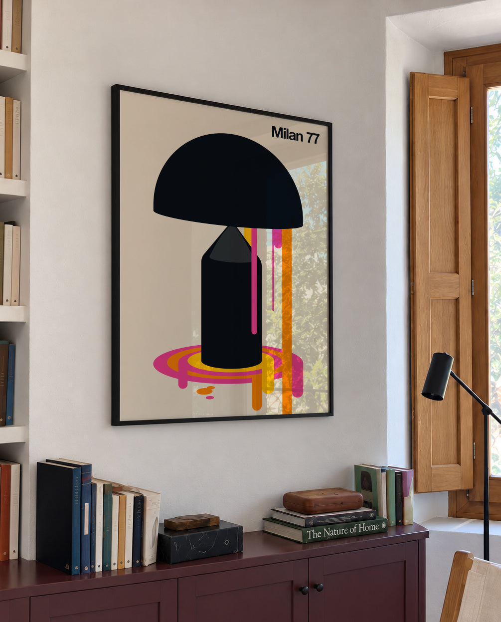 Milan 77 - Framed poster in an interior