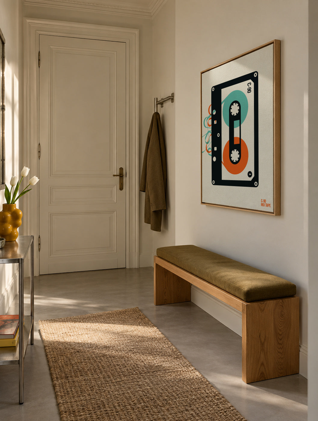 Mixtape - Framed canvas in an interior