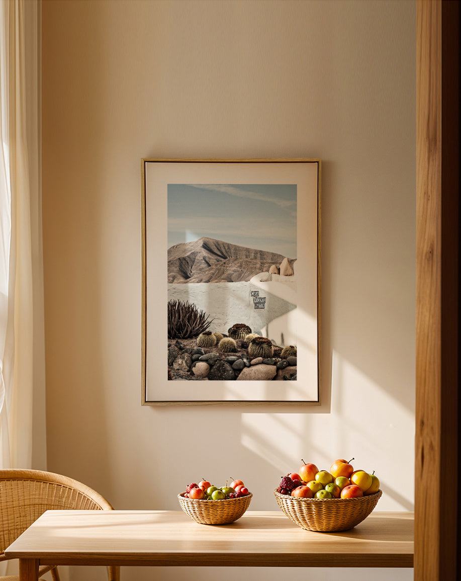 Lanzarote X - Framed canvas in an interior