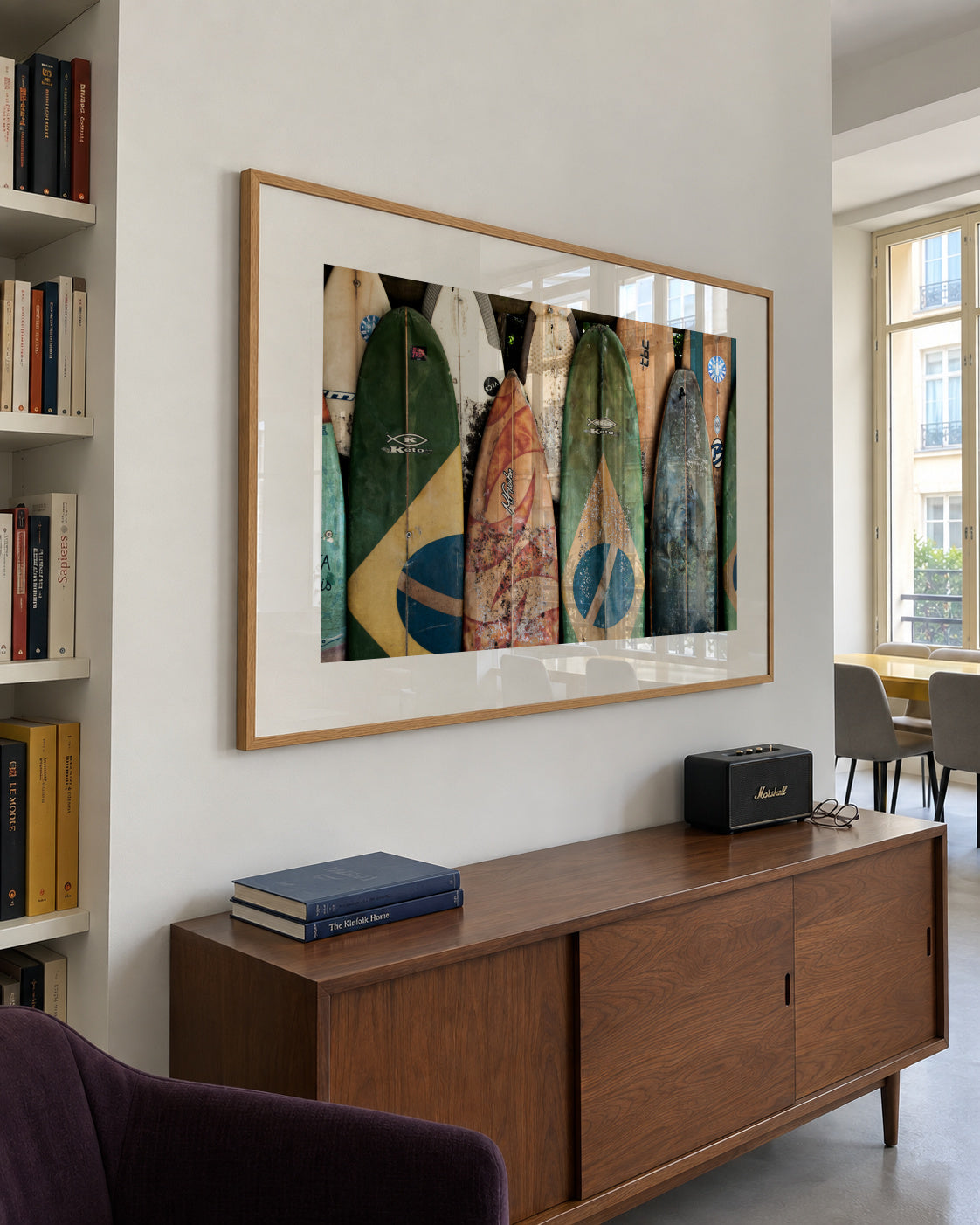 Brasil X - Framed poster in an interior