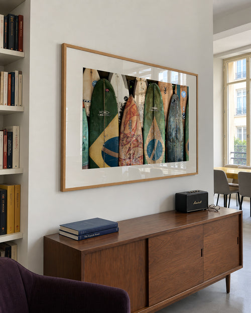 Brasil X - Framed poster in an interior