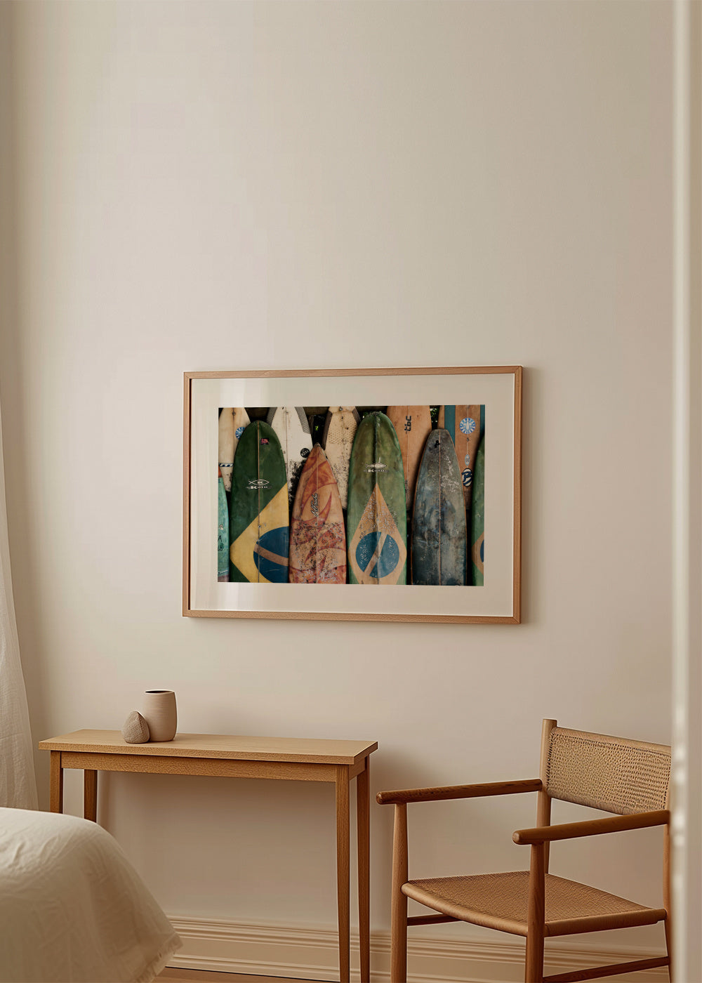 Brasil X - Framed poster in an interior