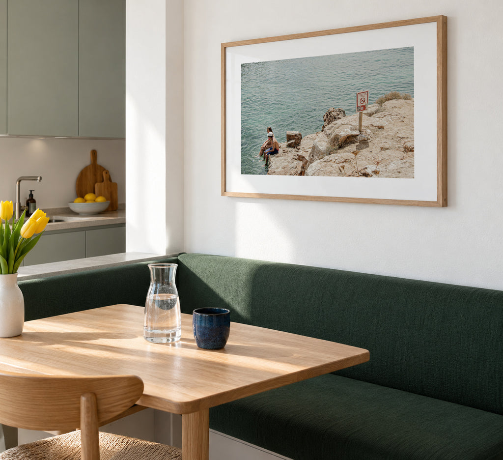 Ibiza IV - Framed poster in an interior
